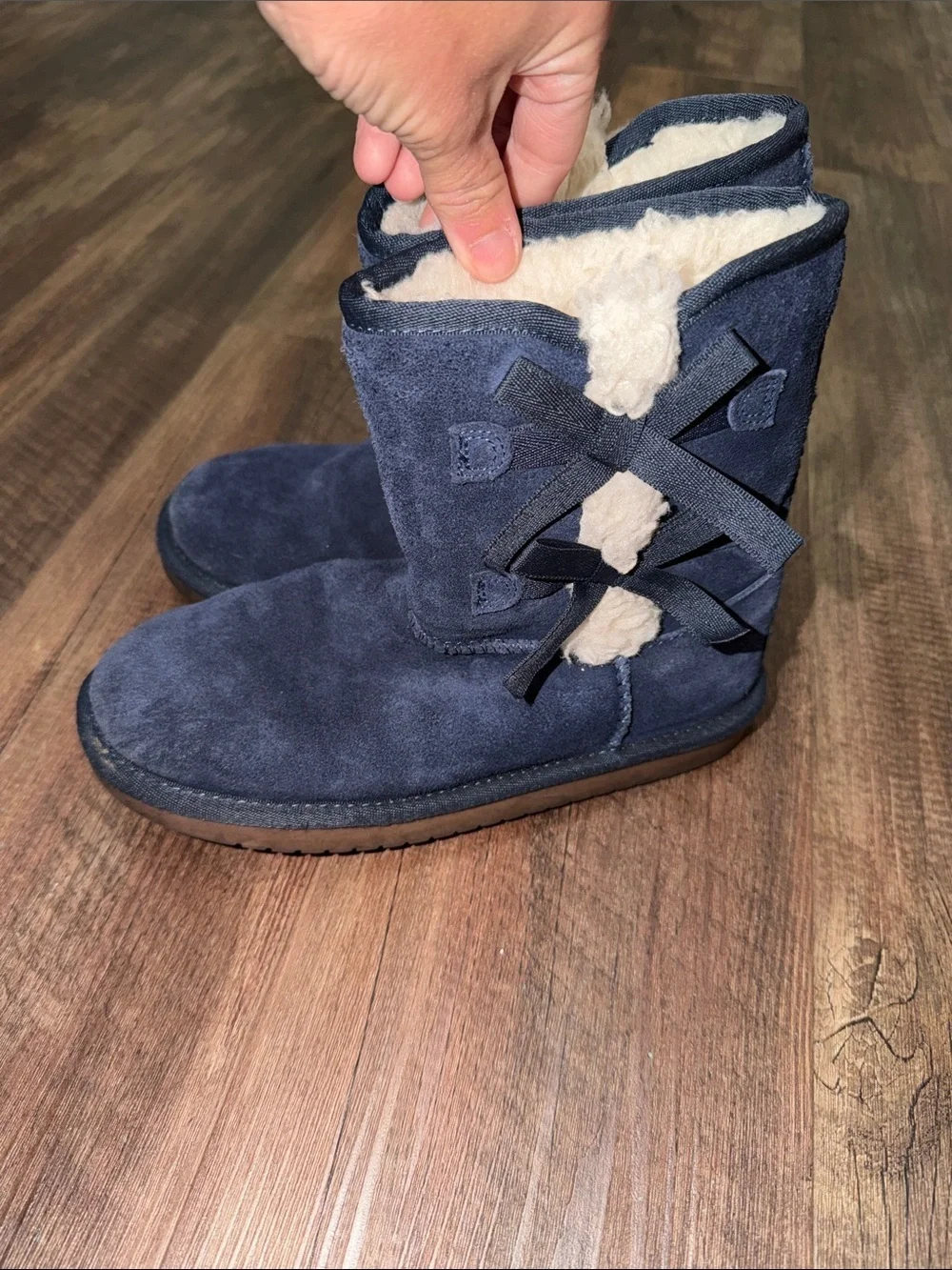 Girls'‎ Kids' Koolaburra by Ugg Victoria Short Boots Blue Size 3